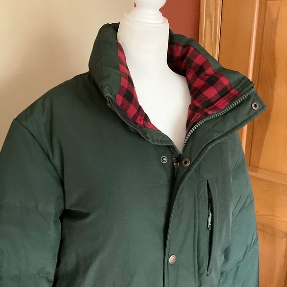 Woolrich Authentic Elm Green 550 Down Langhorn Jacket Parka Coat Men's Size L - Picture 4 of 14
